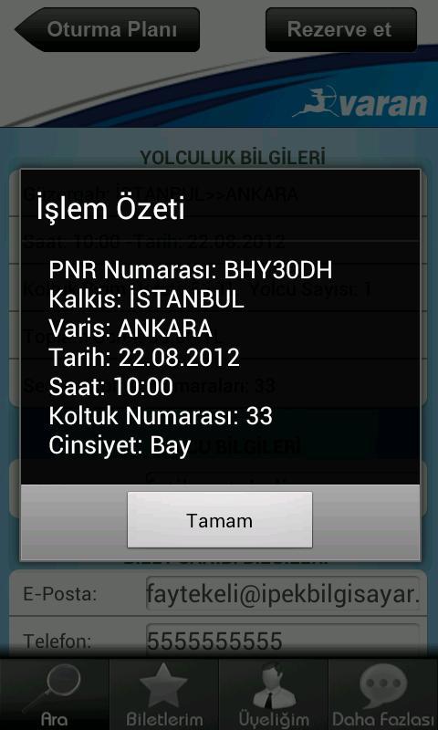 Varan Online Otobus Bileti Sorgula Bileti Al