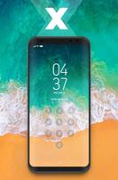 Lock Screen IPHONE X style iOS 11 Locker Plakat