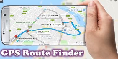 GPS Shortest RouteFinder Free Affiche