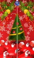 Christmas Zipper Lock Screen plakat