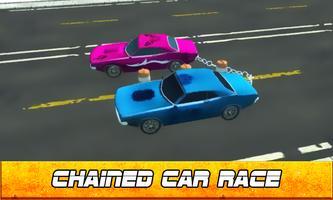 Chained 3D Cars - City Rush Ra Affiche