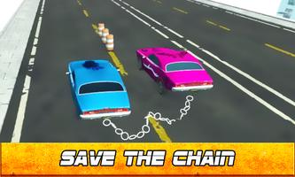 Chained 3D Cars - City Rush Ra capture d'écran 1