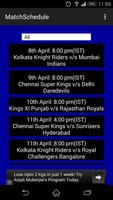 IPL Schedule With Alert capture d'écran 1