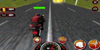 Motorrad Tod Renner : Attacke Plakat