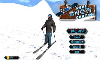 Real Snow Skating Simulator syot layar 1