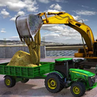 tractor zand transporter manie-icoon