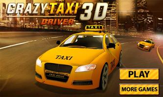 Ville Taxi Driver 3D Affiche