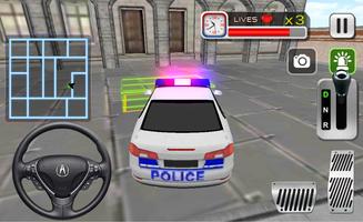 سائق مجنون سيارة شرطة 3D تصوير الشاشة 2