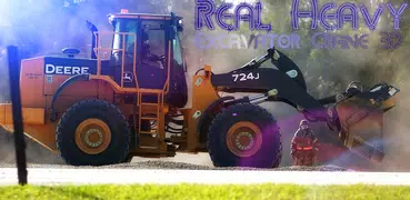 Real Heavy Excavator Crane