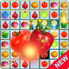 Jewel Star Fruit Bomb & Vegetables Match 3 icône