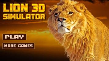 réal Lion simulateur 3D Affiche