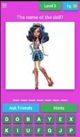 Monster High doll.GuessTheName captura de pantalla 3