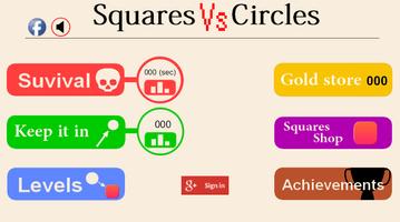 Squares vs Circles Poster