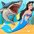 Princess Mermaid Tale Shark Attack