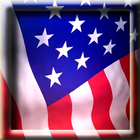 Animated American Flag LWP icône