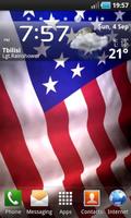Animated American Flag LWP Affiche