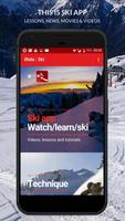 Ski app: Skiing lessons, video Cartaz