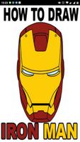 Belajar menggambar Iron Man poster