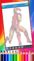 How to Draw Iron Man Easy step Affiche