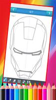 How to Draw Iron Man Easy step capture d'écran 2