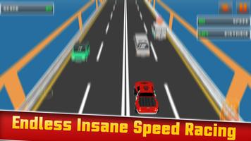 Blocky Speed Racing: Highway Traffic Racer capture d'écran 3
