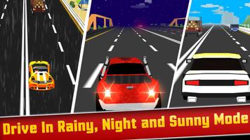 Blocky Speed Racing: Highway Traffic Racer اسکرین شاٹ 2