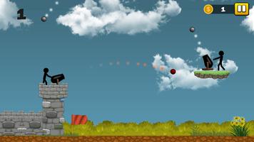 Stickman Cannon Ball Shooter screenshot 1