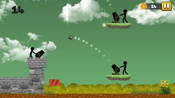 Stickman Cannon Ball Shooter Ekran Görüntüsü 2