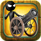 Stickman Cannon Shooter أيقونة