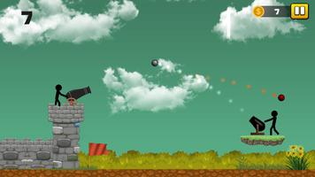 Stickman Cannon Shooter screenshot 1