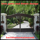 iron gate and fence design icône