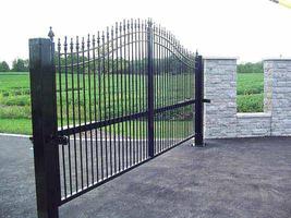 iron gate and fence design Affiche