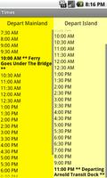 Star Line 2011 Ferry Schedule capture d'écran 2