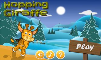Hopping Giraffe-poster