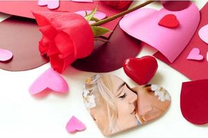 Romantic Photo Frame Poster