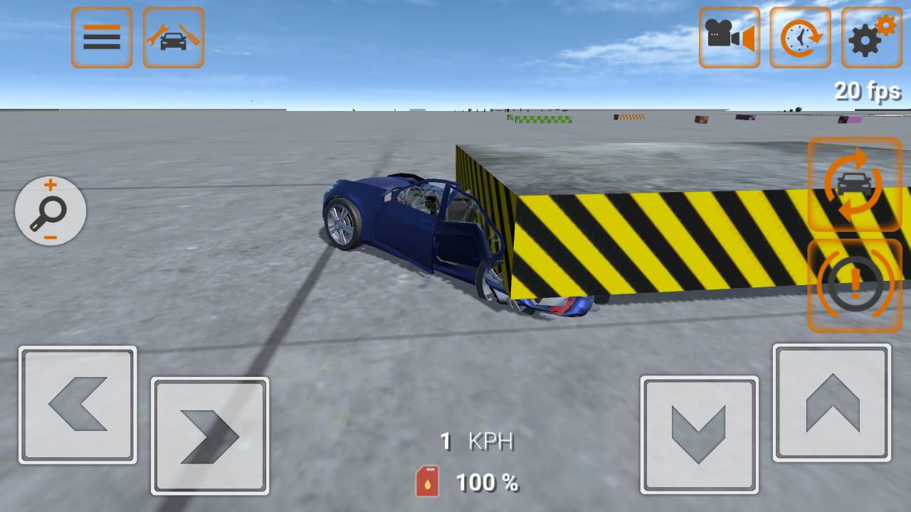 Deforming car crash