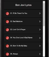 Bon Jovi Lyrics captura de pantalla 1