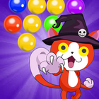 Bubble halloween cat icône