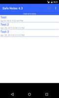 Safe Notes Pro Secure NotePad capture d'écran 1