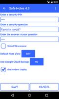 Safe Notes Pro Secure NotePad capture d'écran 2