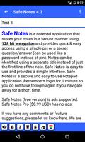 Safe Notes Pro Secure NotePad capture d'écran 3