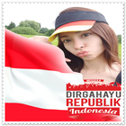 Bingkai Foto Kemerdekaan Indonesia 2018 アイコン