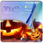 Halloween Zipper Lockscreen 2018 أيقونة