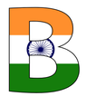 Indian Flag Letters Wallpaper