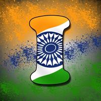 New Indian Flag Letters Wallpaper 截圖 1