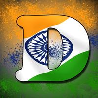 New Indian Flag Letters Wallpaper Ekran Görüntüsü 3