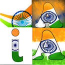 TriColoured Indian Flag HD Letters Wallpaper APK