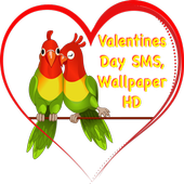 Valentines Day Romantic Love Wallpapers SMS in HD icon