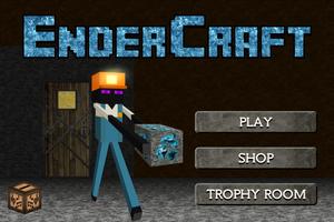 Ender Craft - Diamond Miner HD Affiche