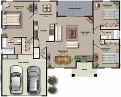 Home Building Sketch โปสเตอร์